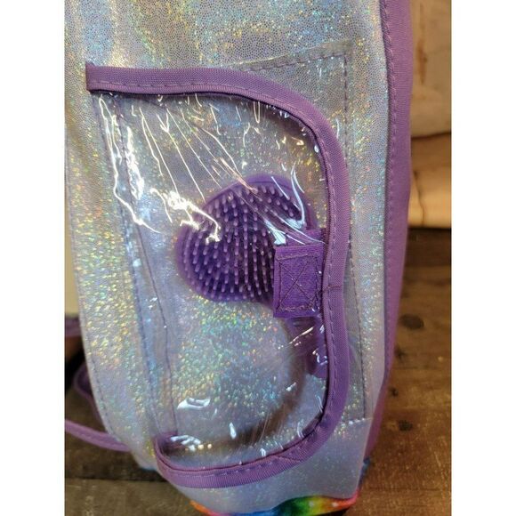 Unicorn plush bag brush toy figure stuffed animal set - Picture 7 of 8